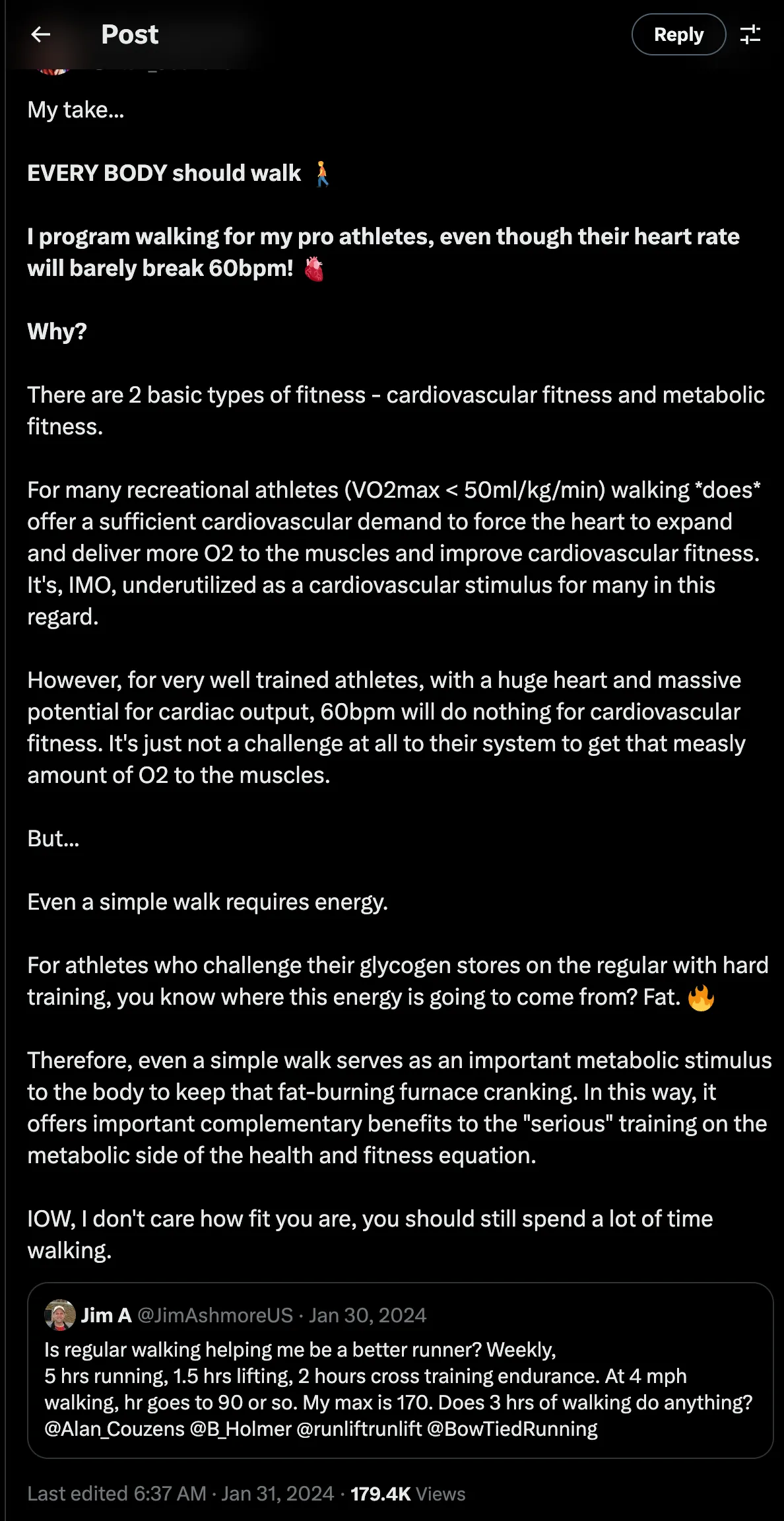 Alan-Couzens-on-X-My-take-EVERY-BODY-should-walk-🚶-I-program-walking-for-my-pro-athletes-even-though-their-heart-rate-will-barely-break-60bpm-🫀-Why-There-are-2-basic-types-of-fitness-cardiovascular-fitness-and-metabolic-fitness-For-ma