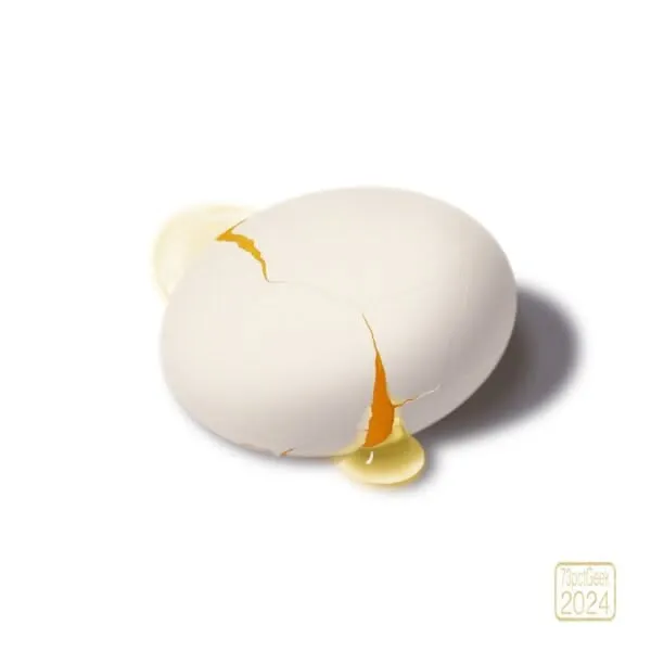 Digital drawing of a cracked egg