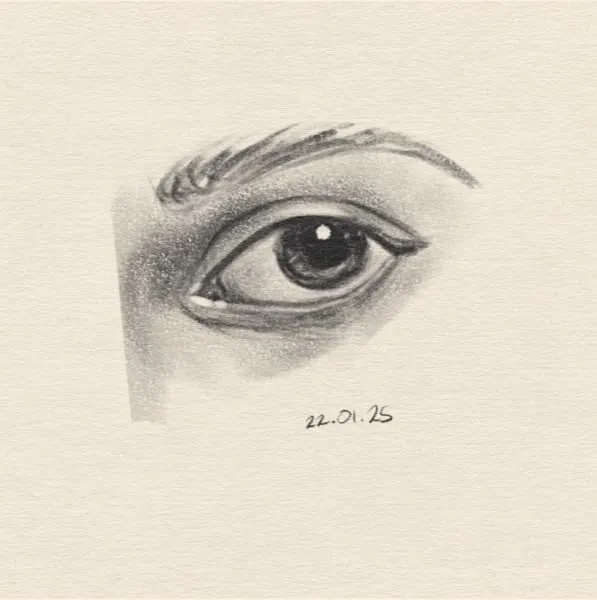 Digital sketch of an eye.