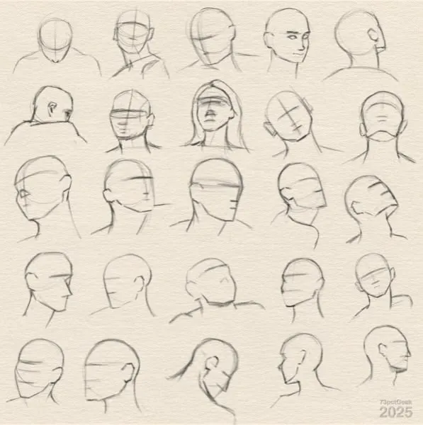 Digital sketch of 25 head lay-ins.
