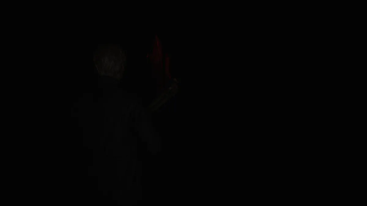 I assure you Pyramid Head is in this shot it is just really dark