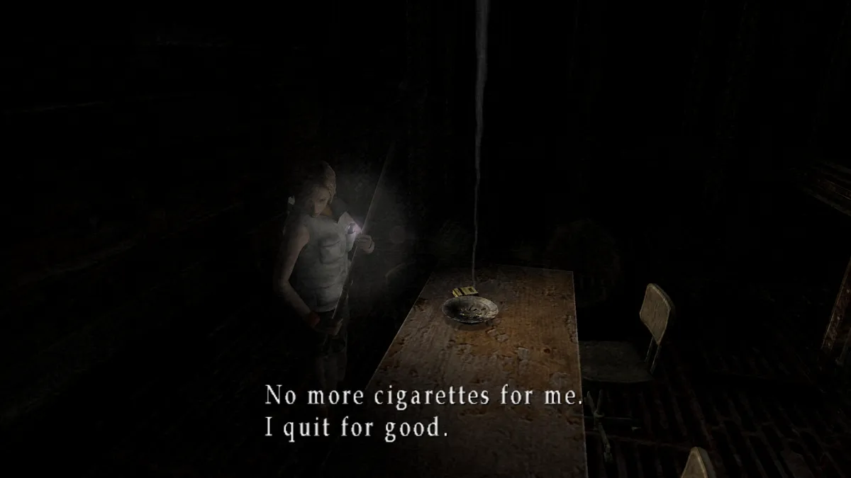 Heather has given up cigarettes