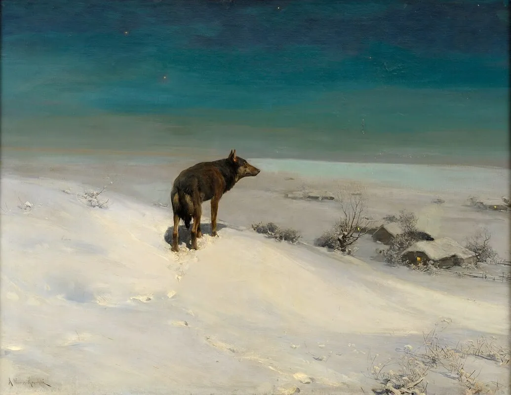Alfred_von_Wierusz-Kowalski_Der_Wolf 1915