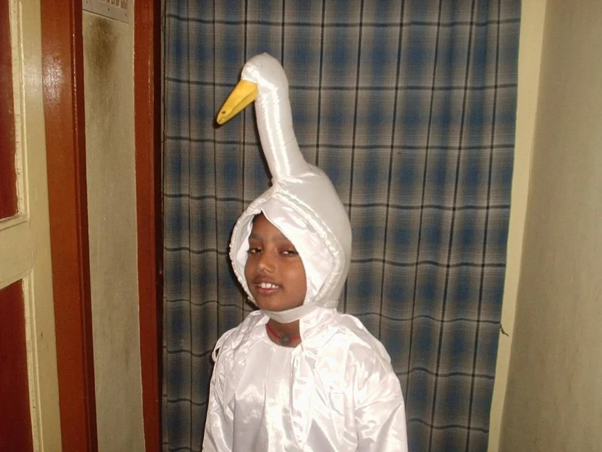 Muru in a duck costume