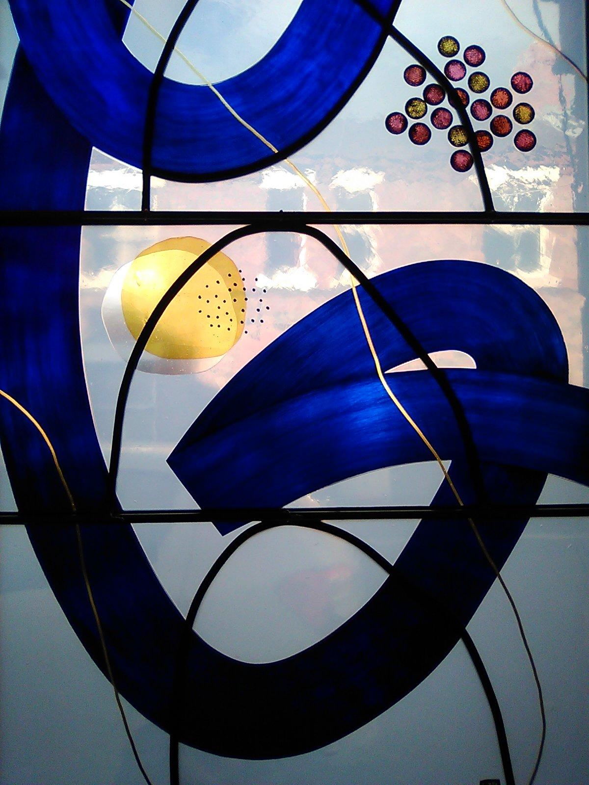 stained glass, full constellation
