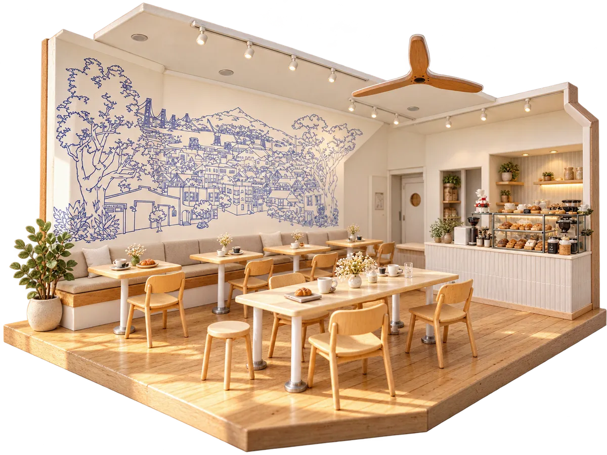 CoffeeShop, Bakery + Micro-Roastery, San Francisco