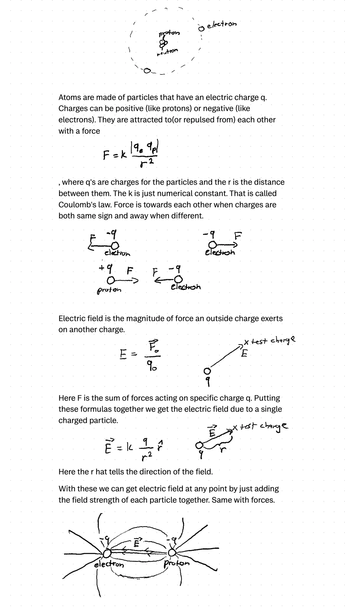 Electric charge and Coulomb's law - page 1