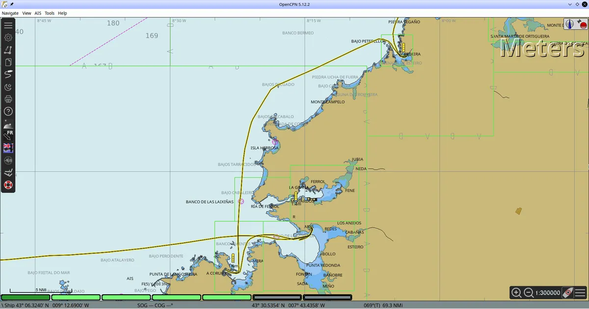 Track Coruna - Cedeira