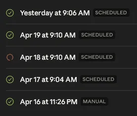 Claude Routine has been spinning for a couple days now