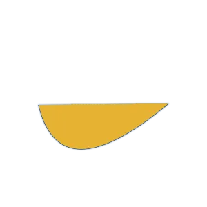 A horizontal orange arc appears in the middle of the image.