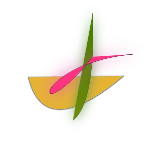 A pink twisty shape is overlaid on top of the previous image.
