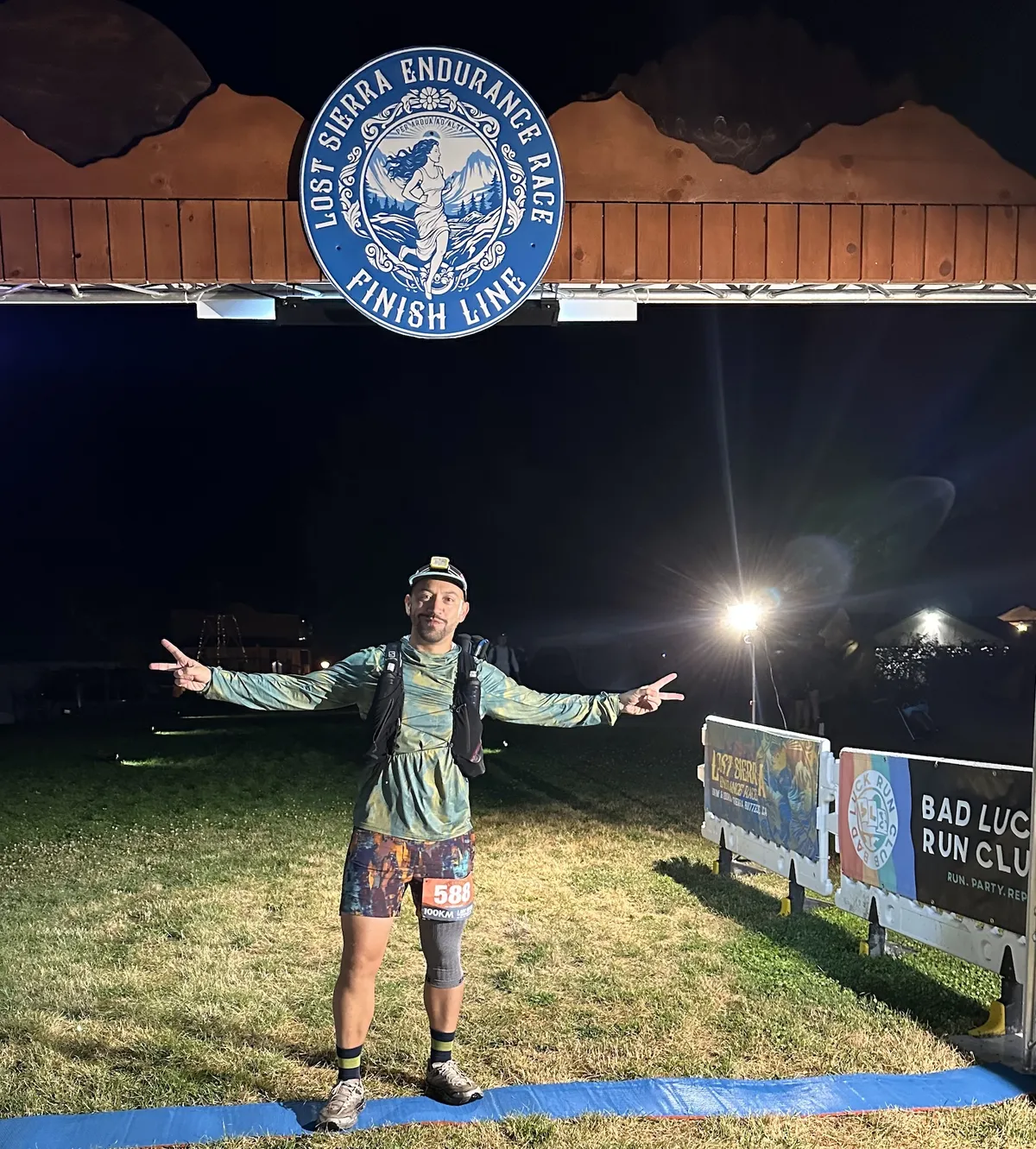 Nico at Lost Sierra 100k start line 