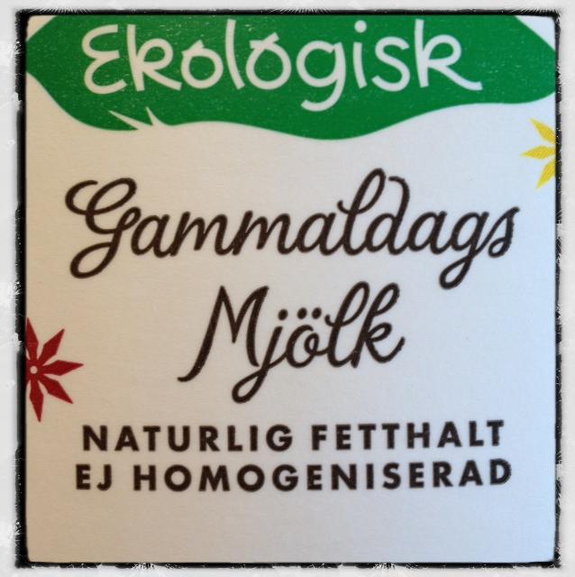 Ekologisk gammaldags mjölk