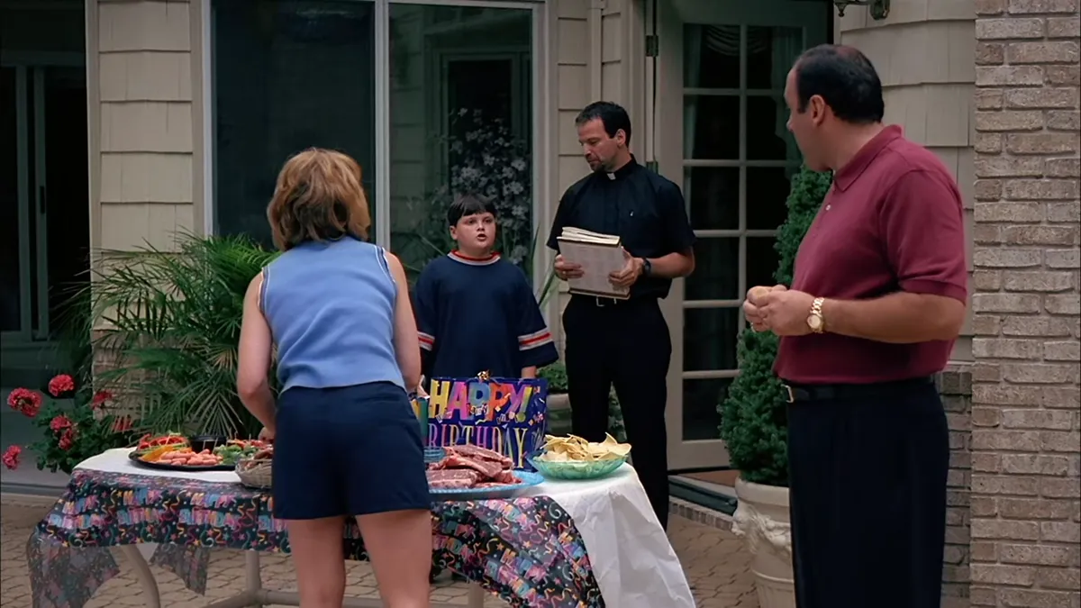 AJ Soprano saying the titular line at his birthday party