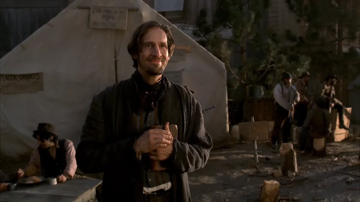 Reverend HW Smith, smiling widely to see Star and Bullock approach.