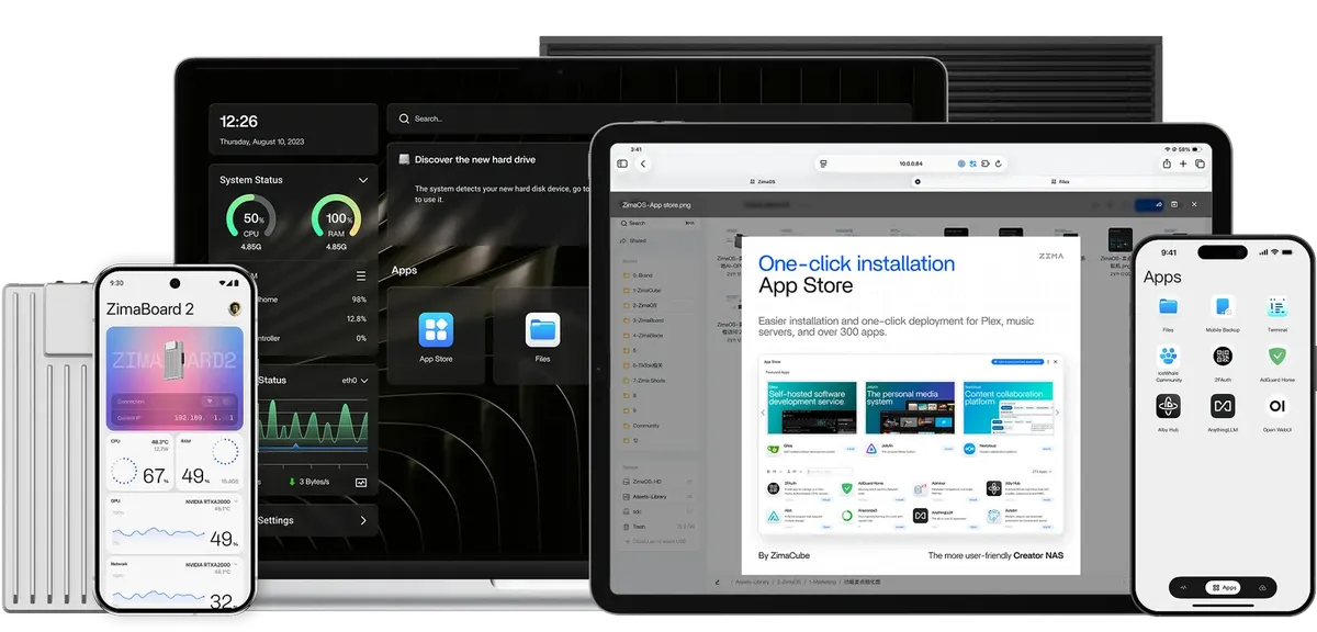 ZimaOS Product Screenshots