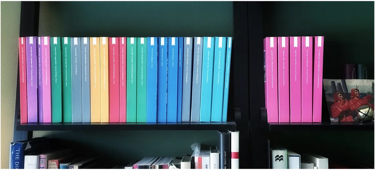 A literal shelf of journals