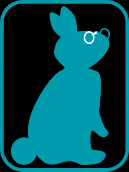 Bunny with Ben Franklin glasses