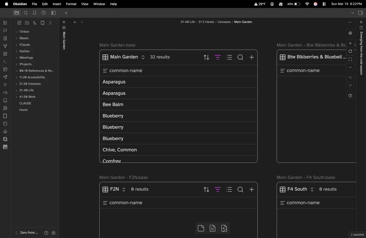Orchard canvas garden beds