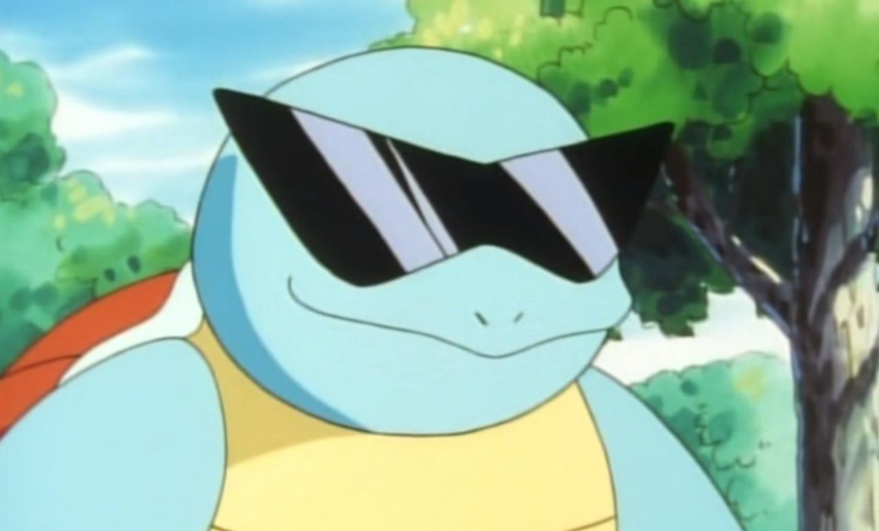 Pokémon-Go-Squirtle-de-óculos-escuros