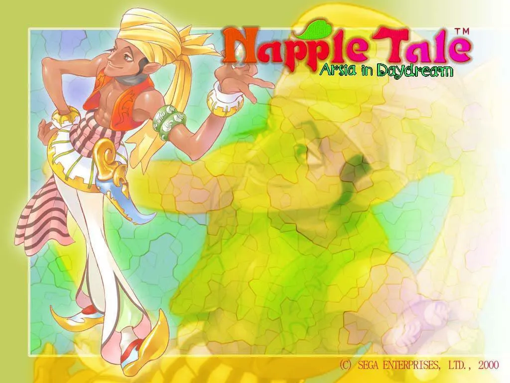 This one has Mele, the shopkeeper with a Middle Eastern appearance, posing and making an 