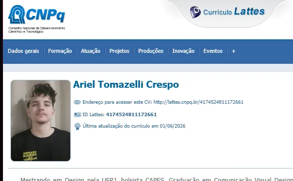 Currículo Lattes de Ariel Tomazelli