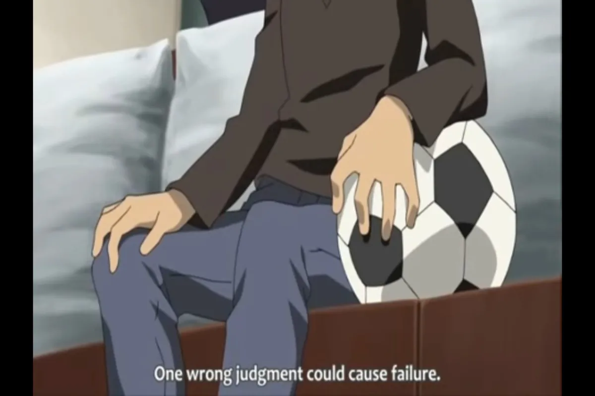 Kageyama says " One wrong judgement could cause failure;