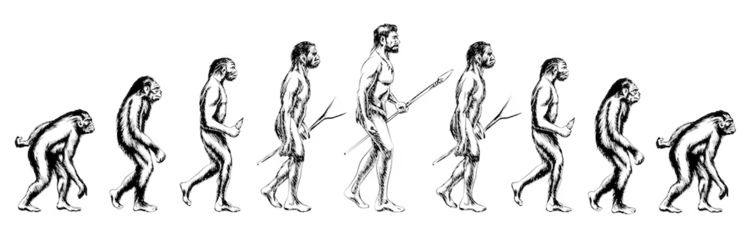 evolution and devolution