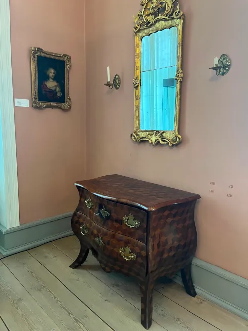 museum dresser and mirror