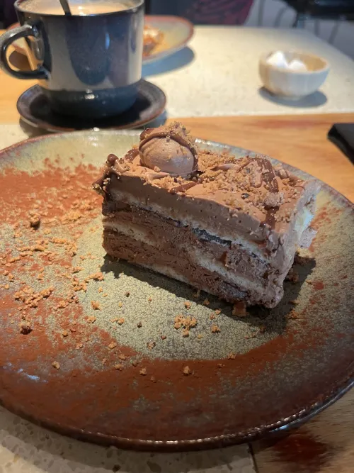 opera coffee stuff with choc ganache