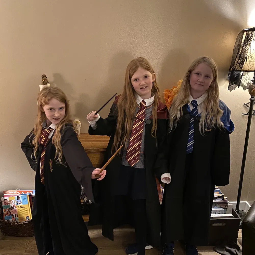 Hermione, Ginny, and Luna