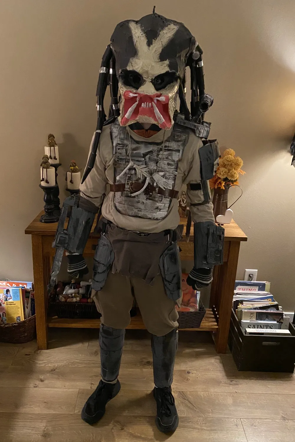 Nathan as The Predator.