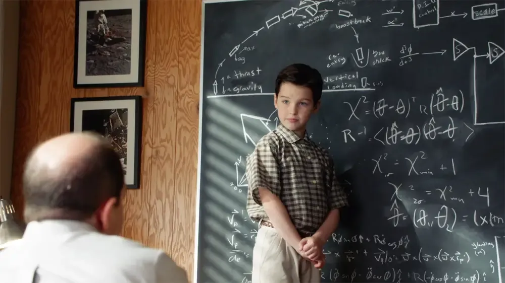 Sheldon explains the whole Space-X system two decades ahead of time.