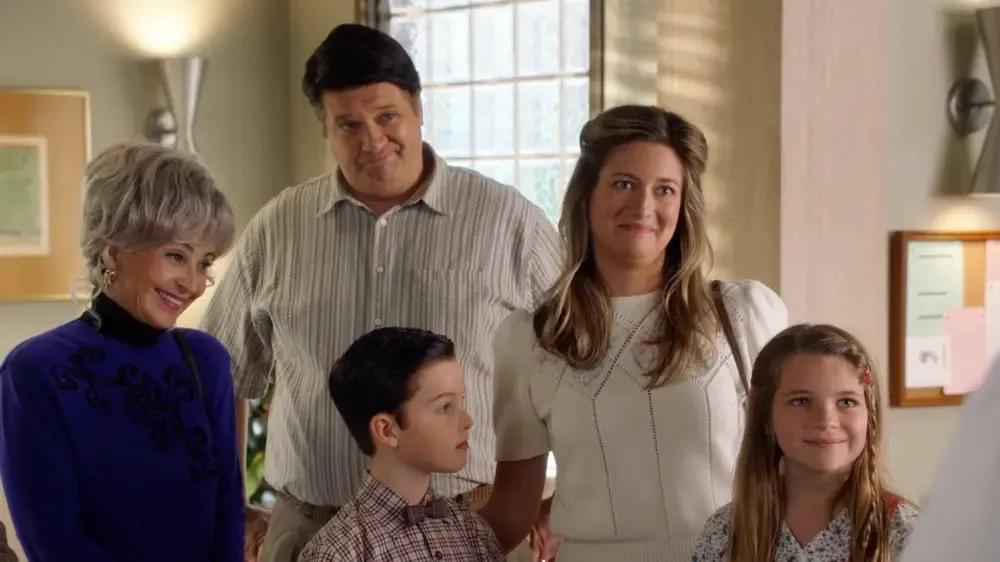 The Cooper family meet the researchers.