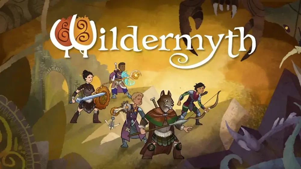 Wildermyth title above a party of five characters.