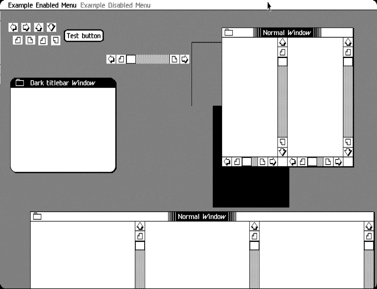 A screenshot of my third prototype for LisaGUI