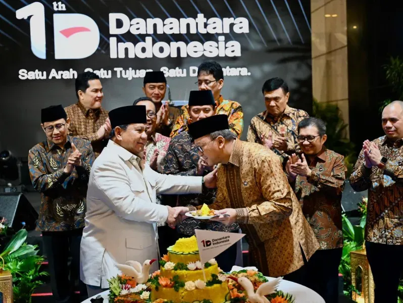 Acara resmi satu tahun Danantara Indonesia di Wisma Danantara Jakarta
