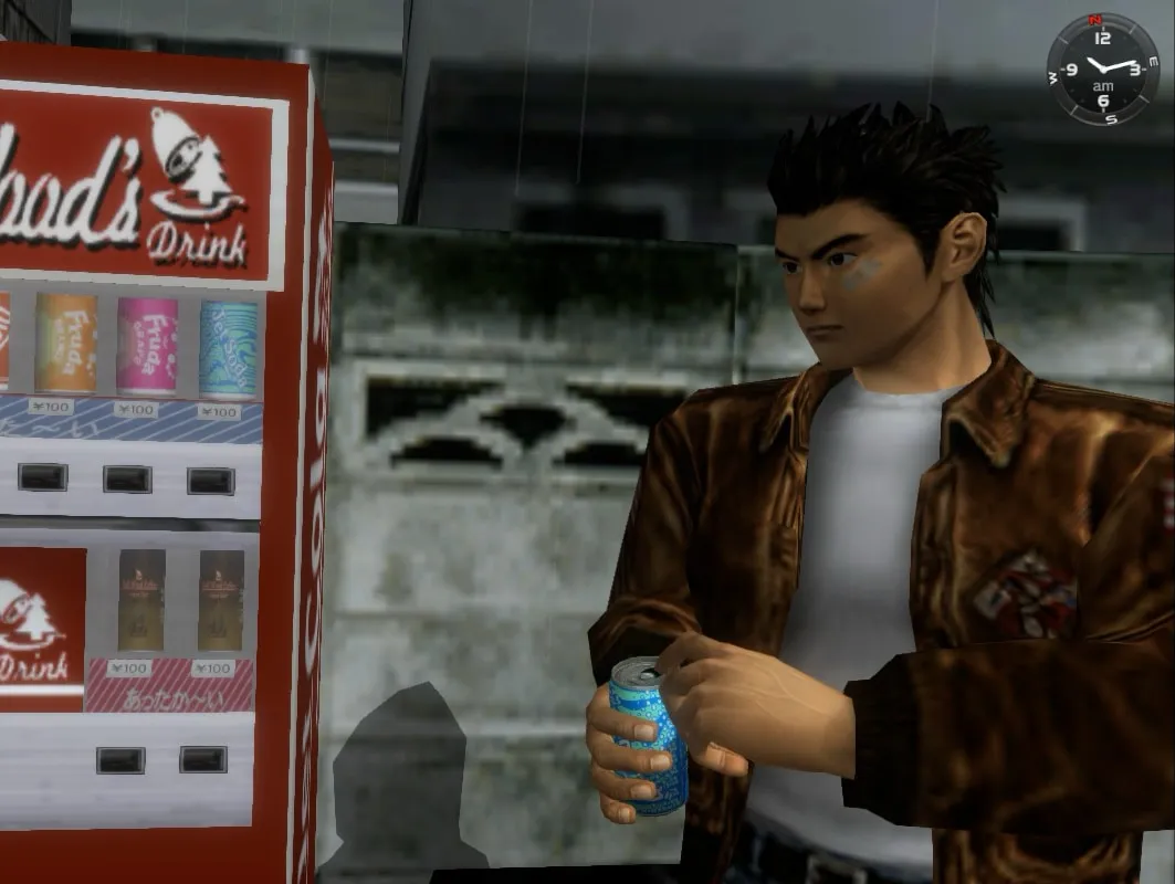Shenmue - Ryo Drinking