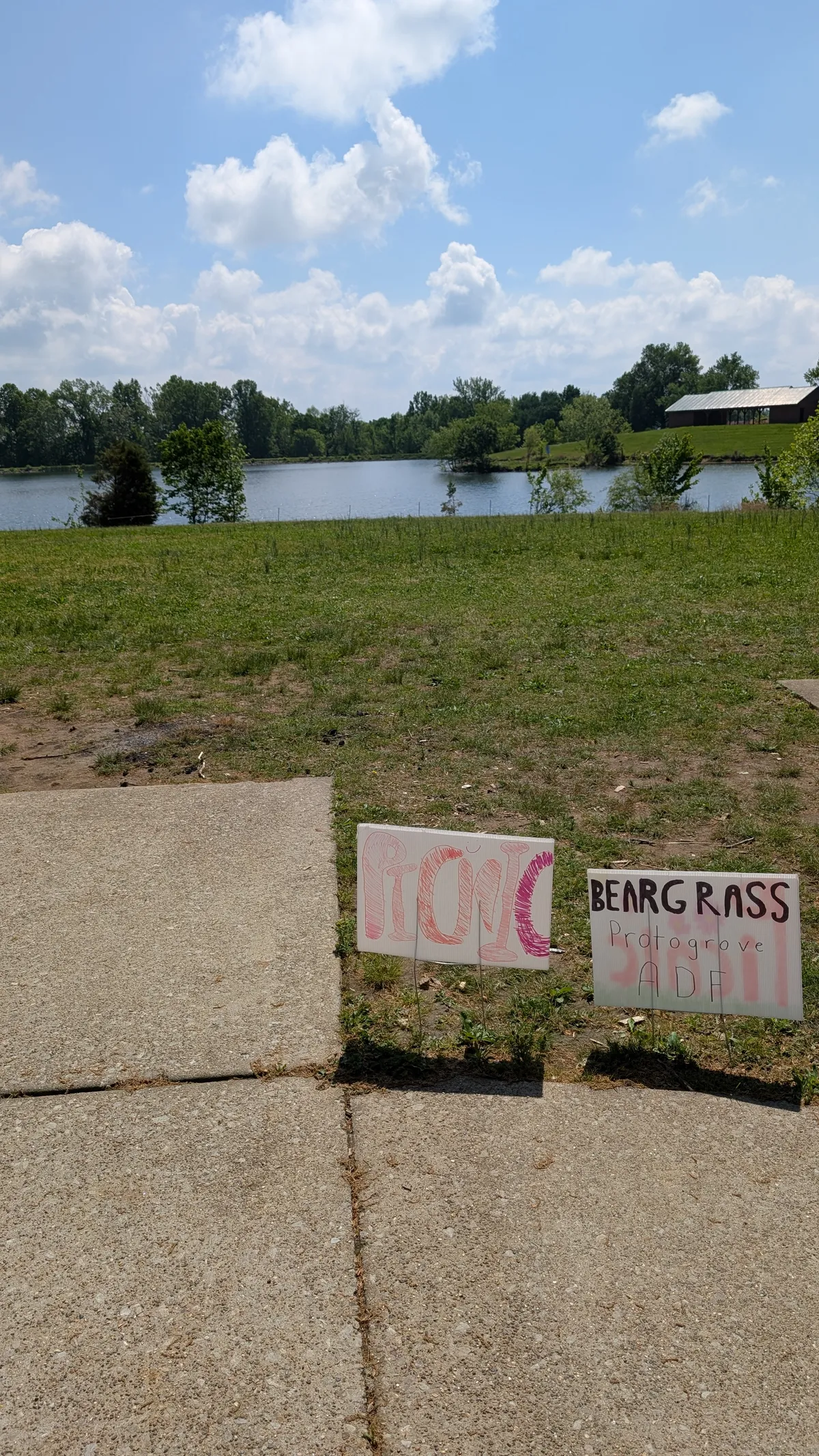 Two signs - one says 