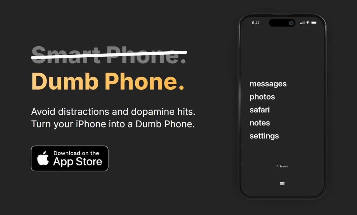 Dumb phone app
