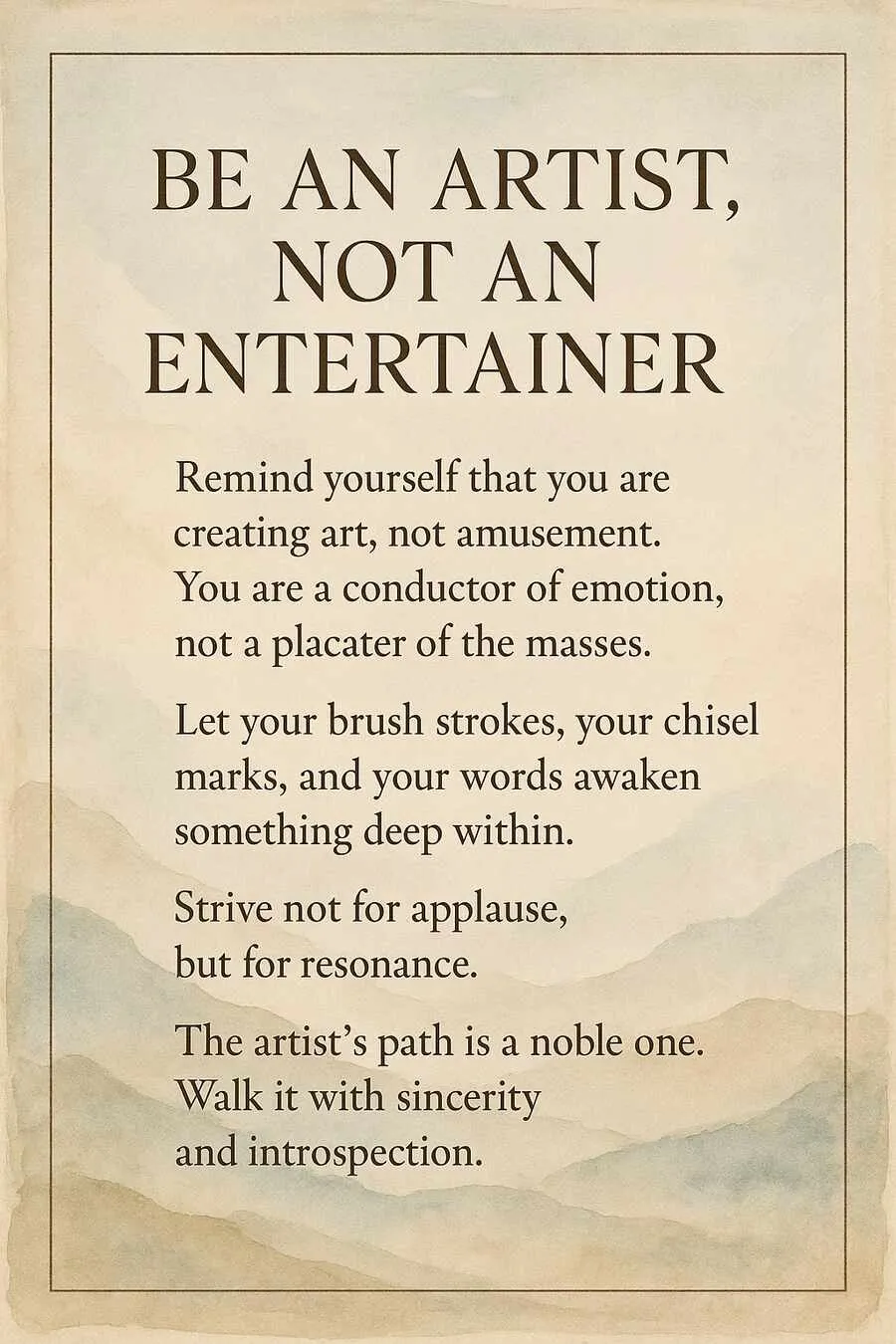 Be An Artist II