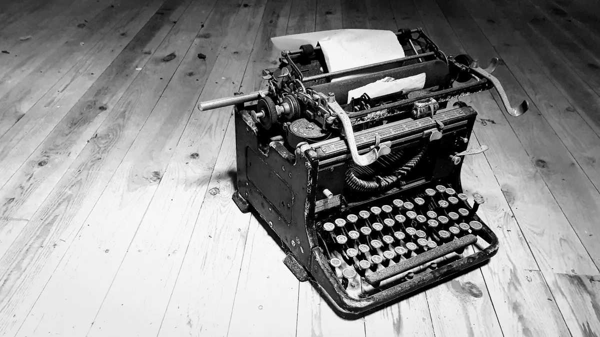 Old typewriter