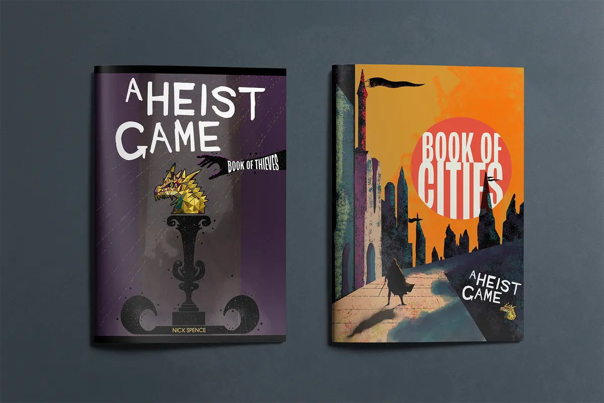 A Heist Game: Book of Thieves and A Heist Game: Book of Cities, for Nick Spence