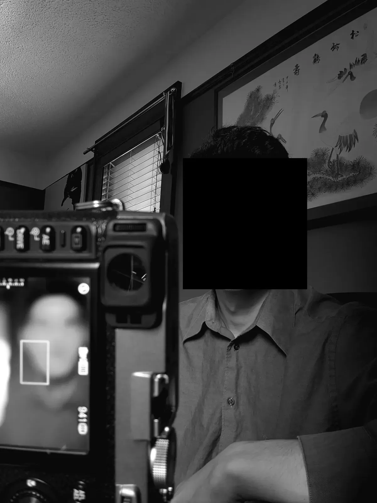 bw self portrait