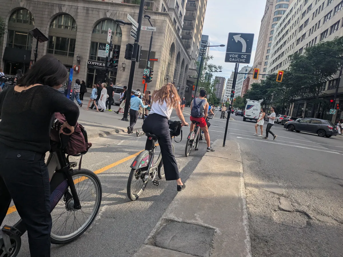 city biking