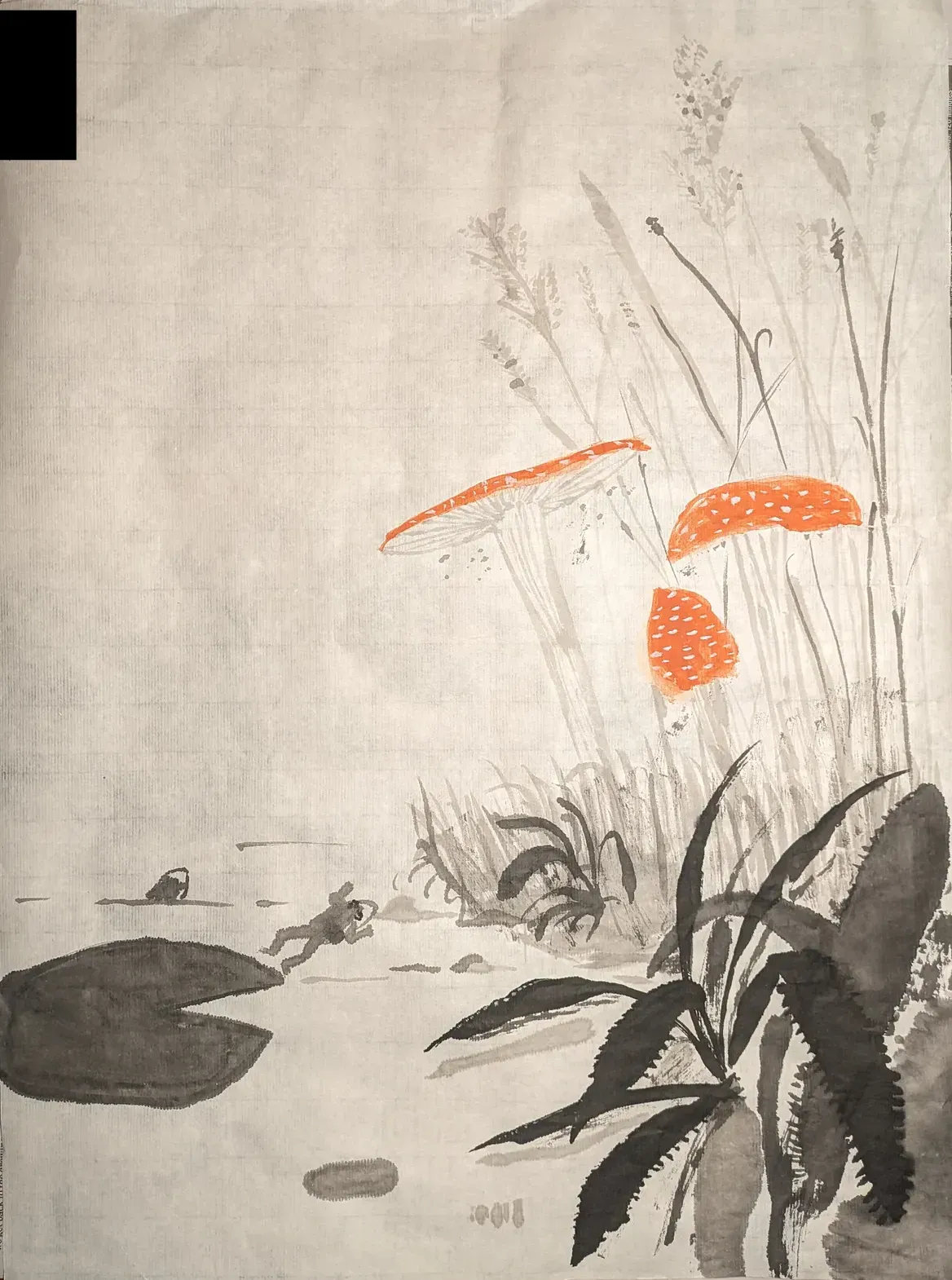 mushroom painting