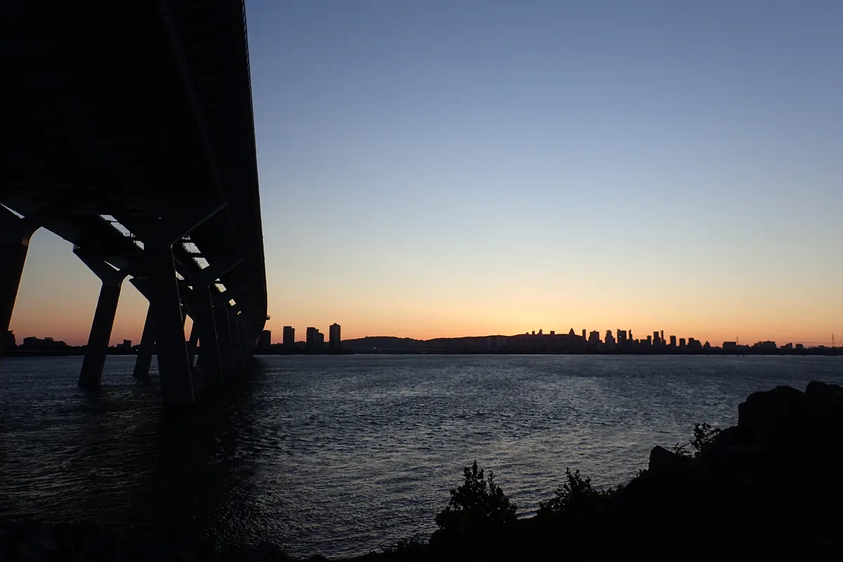 sunset from bike river road