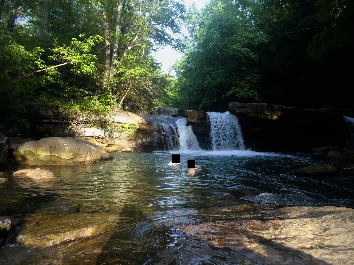 swimming creek