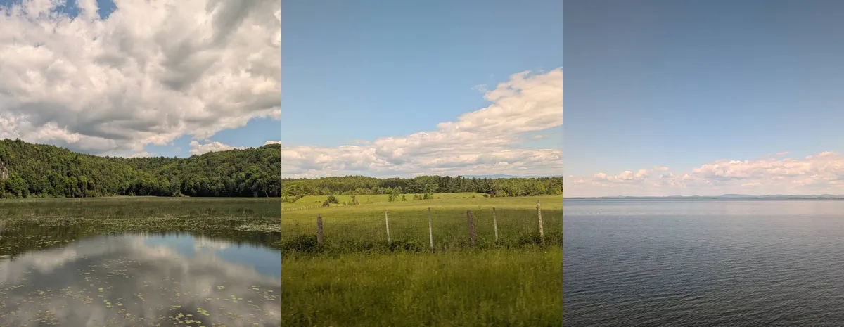 train ride triptych