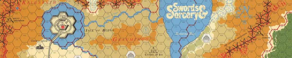 The map of Swords & Sorcery: Quest and Conquest in the Age of Magic
